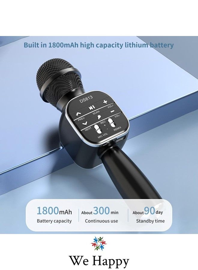 We Happy 3 in 1 Portable Handheld Mic with Speaker Toy Wireless Karaoke Rechargeable Bluetooth Electronic For Kids - Image 5