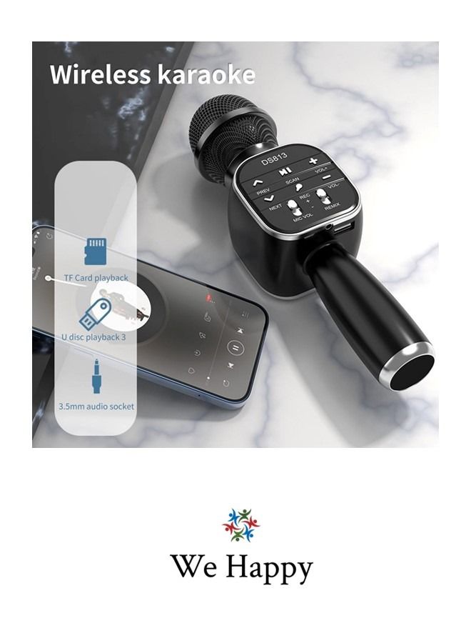 We Happy 3 in 1 Portable Handheld Mic with Speaker Toy Wireless Karaoke Rechargeable Bluetooth Electronic For Kids - Image 3