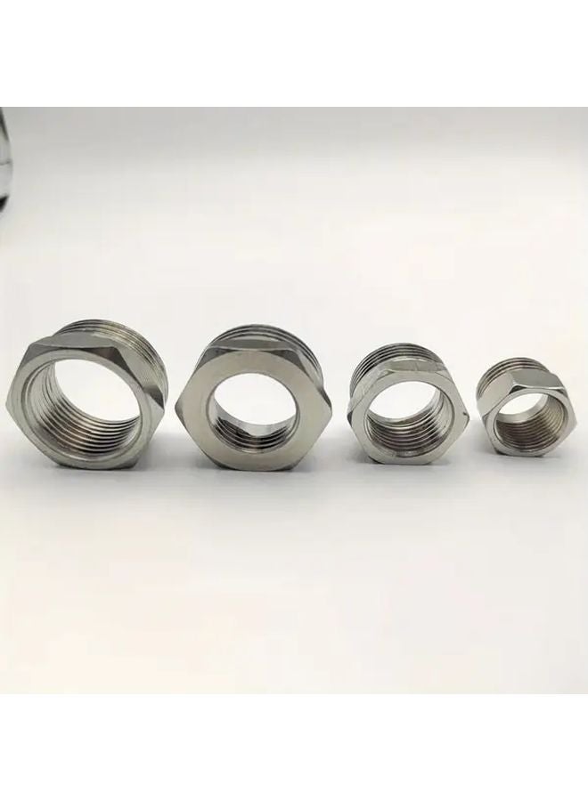 Hexagonal Stainless Steel Reducer Fitting Type B 1 2 3 8 1 2 3 4 1 2 1 3 4 1 Inch Universal Thread Standard - Image 2