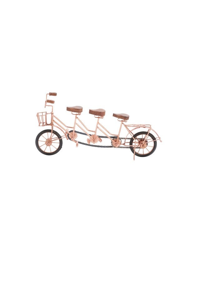 Deco 79 Antique Colonial Charming Metal Wood Cycle, Copper, Brown, Black - Image 1