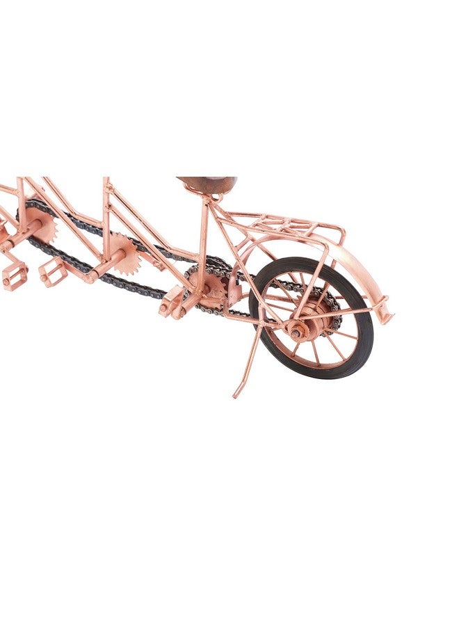 Deco 79 Antique Colonial Charming Metal Wood Cycle, Copper, Brown, Black - Image 3
