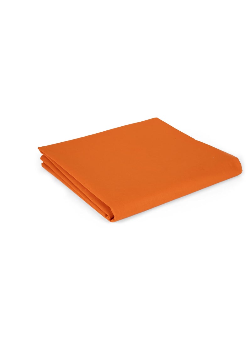 Home of linens ملاءة مسطحة برتقالية مقاس 180×260  - Image 2