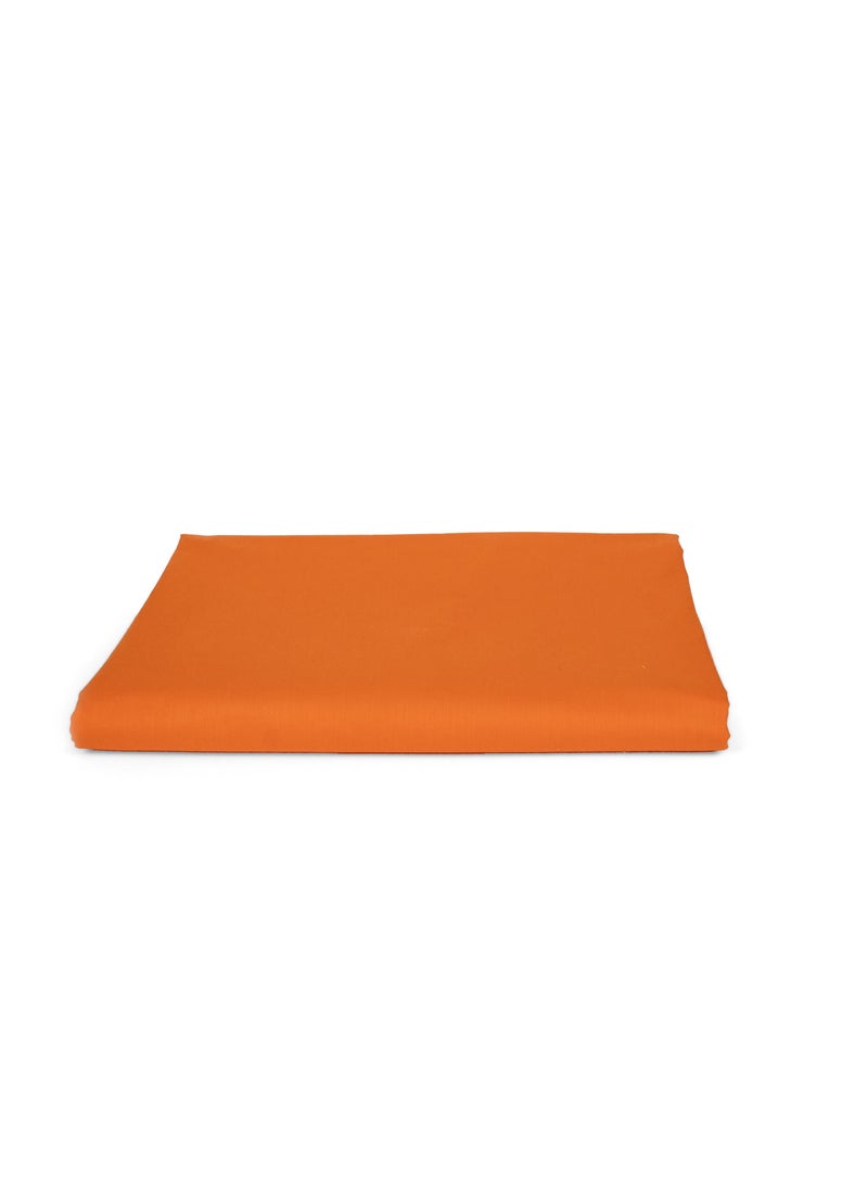 Home of linens ملاءة مسطحة برتقالية مقاس 180×260  - Image 1