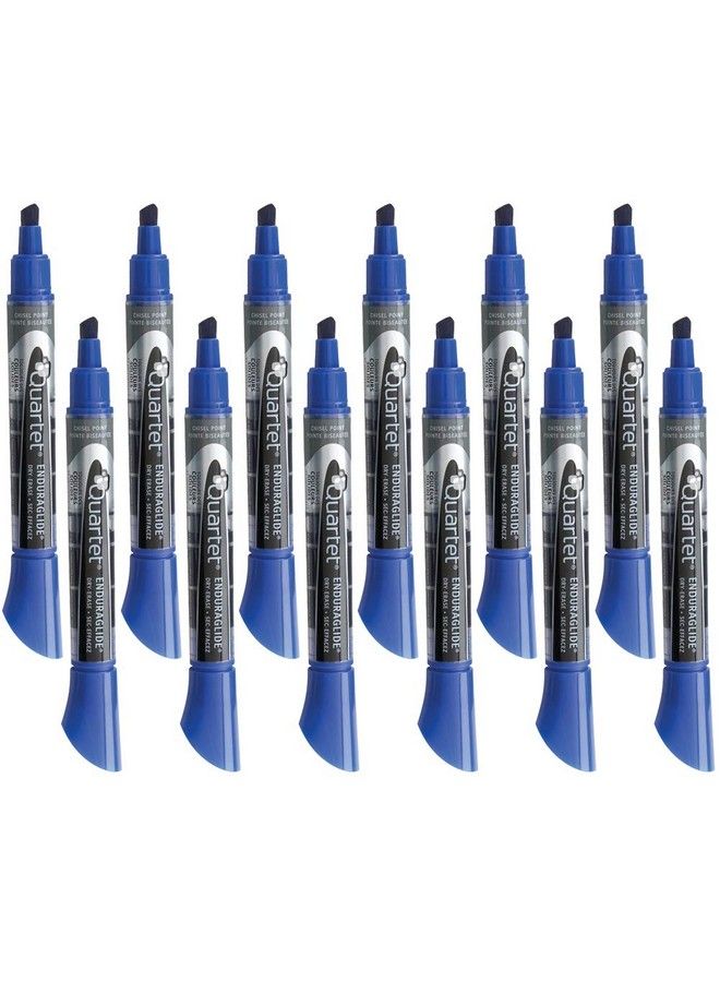 Quartet Dry Erase Markers Whiteboard Markers Chisel Tip Enduraglide White Board Dry Erase Pens For Teachers Home School & Office Supplies Blue 12 Pack (50013M) - Image 2