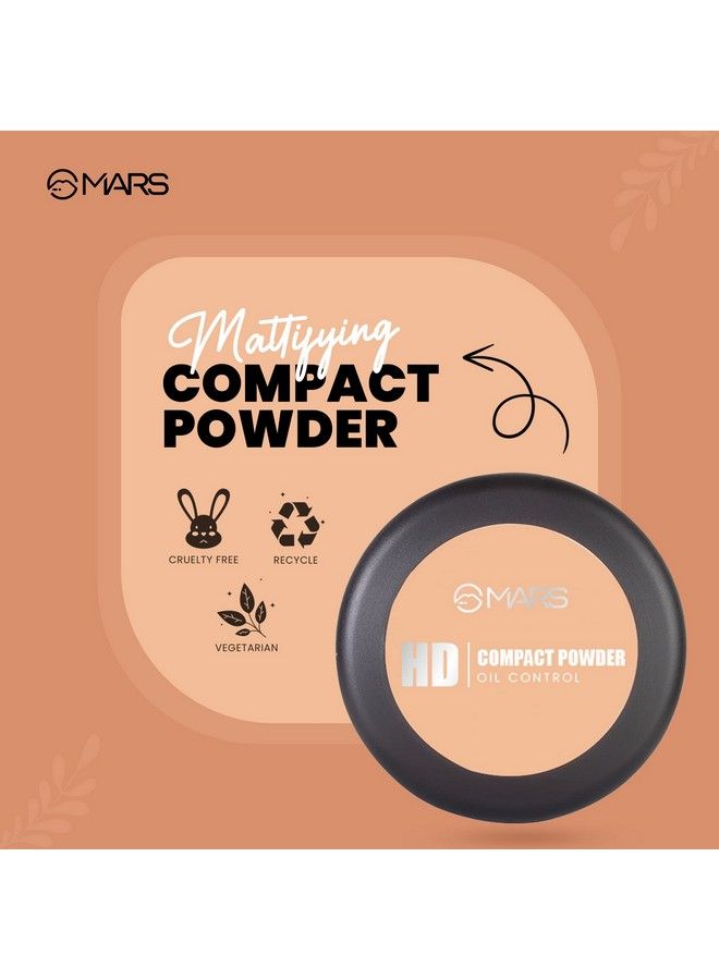 Mars Hd Mattifying Compact Powder ; Lightweight Formula With Oil Control ; Long Lasting Compact Powder (8G) (02Vanilla) - Image 5