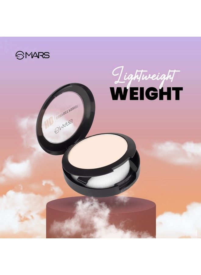 Mars Hd Mattifying Compact Powder ; Lightweight Formula With Oil Control ; Long Lasting Compact Powder (8G) (02Vanilla) - Image 4