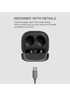 Generic fashion Frosted Case compatible with Galaxy Buds FE(2023) Buds2 Pro Case(2022) Galaxy Buds2 Case(2021) Galaxy Buds Pro Case(2021）Comes with cowhide rope and key chain (Frosted ash)  - Image 5
