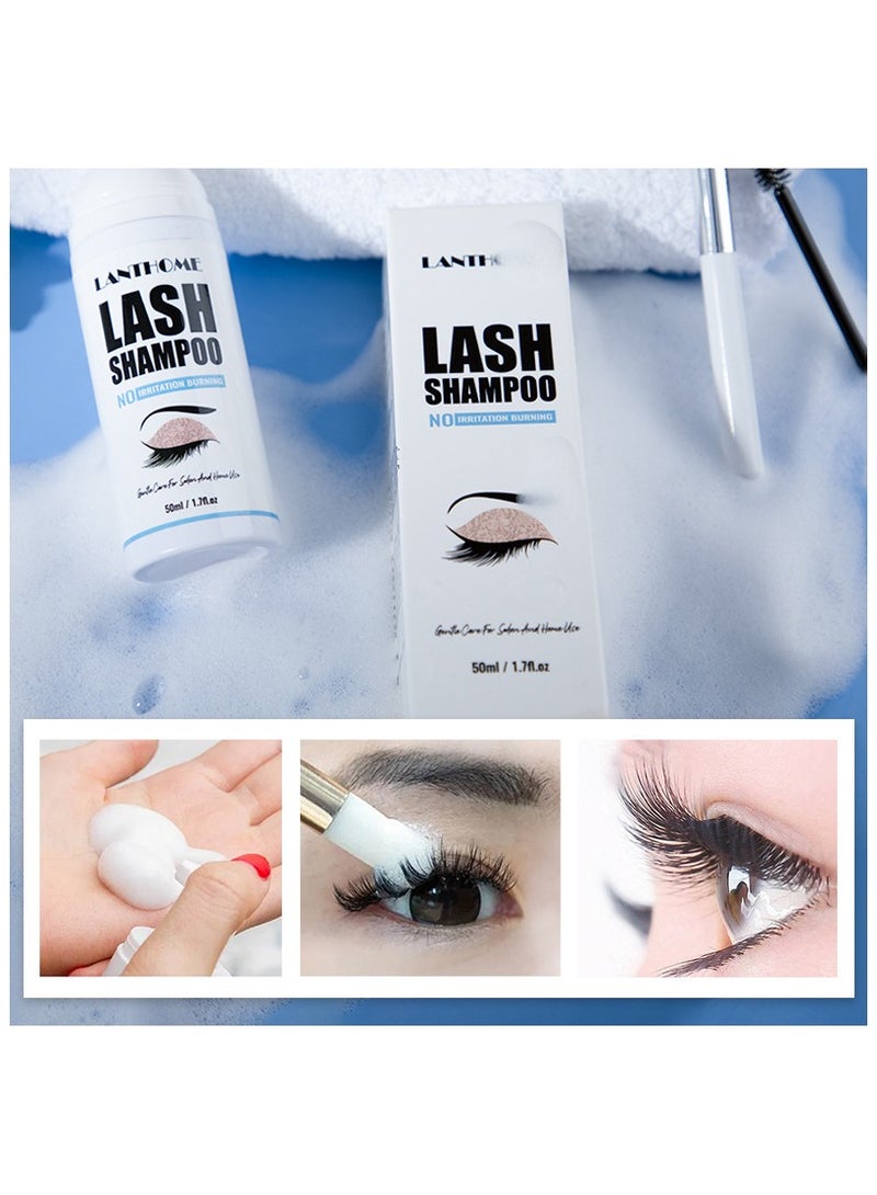 Lanthome ليان بيكوان لانتهوم شامبو رموش مزيل مكياج الرموش رغوة شامبو الرموش 50 مل - Image 5