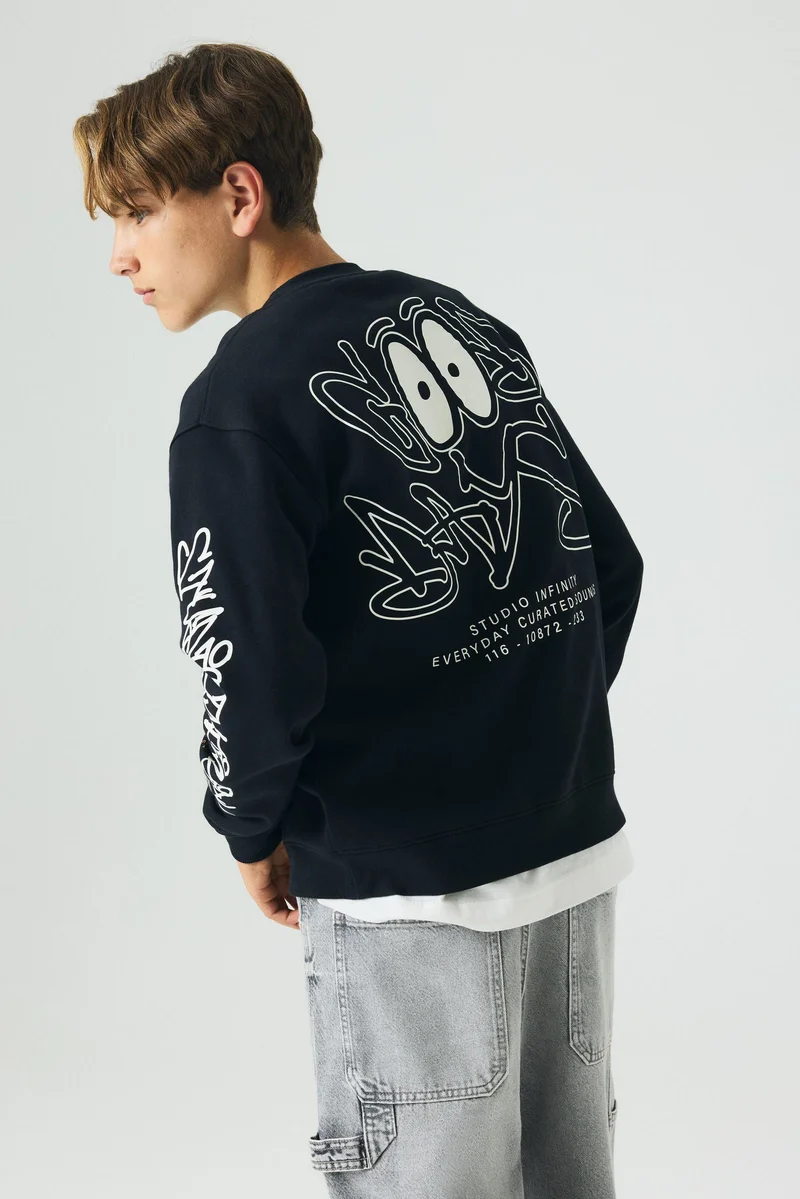 H&M Print-motif sweatshirt