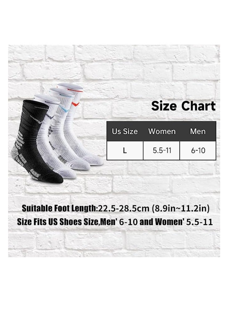 SYOSI Basketball Socks Breathable Cushioned Athletic Crew Socks Thick Compression Sports Socks for Men & Women  - Image 5
