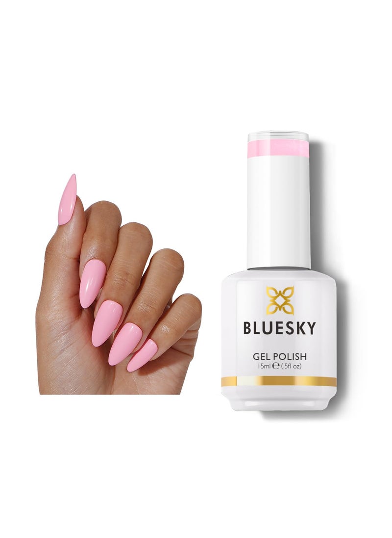 Bluesky BLUESKY Pink Gel Polish - Pale Pink Almost Lilac Soak Off Gel Polish,Vegan,Long Lasting&Chip Resistant,Nail Art,DIY at home, Nail Lamp Needed,15ml,80562P/BLUSH BUNNY 