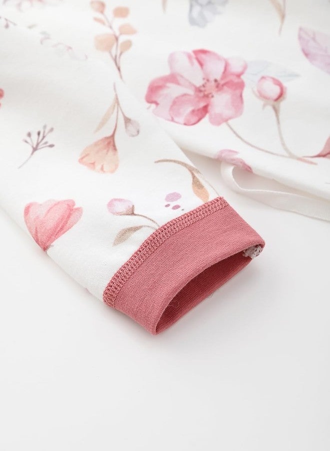 BINIDUCKLING Newborn Kimono Side Tie Wrap Over Romper NB Secret Garden - Image 3