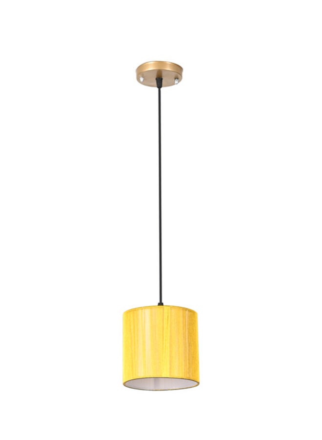 El Rawda Lighting Shabu Ceiling Lamp - Single | modern decorative LED E27 pendant light ceiling lamp hanging | suitable for any room | Color: Yellow | Size: 70x14 cm
