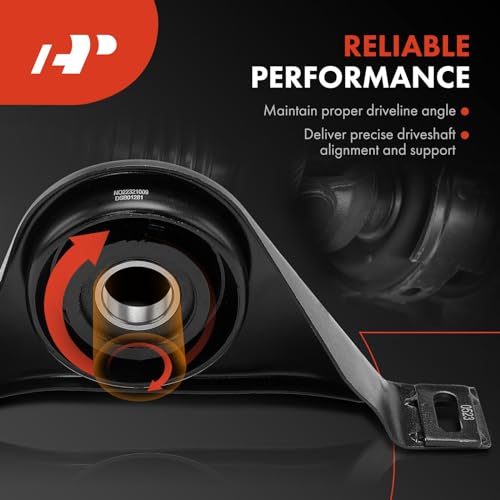 A-Premium Drive Shaft Center Support Bearing Driveshaft Carrier Bearing Compatible with Mercedes-Benz W210 Series E320 1994 1995 1998 1999 2000, 3.2L, Replace# 2104101881S - Image 2