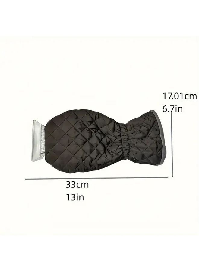 مجرفة ثلج متعددة الاستخدامات للسيارة في الشتاء، مكشطة الجليد الأسود، فرشاة الثلج، قفازات إزالة الجليد - Image 3