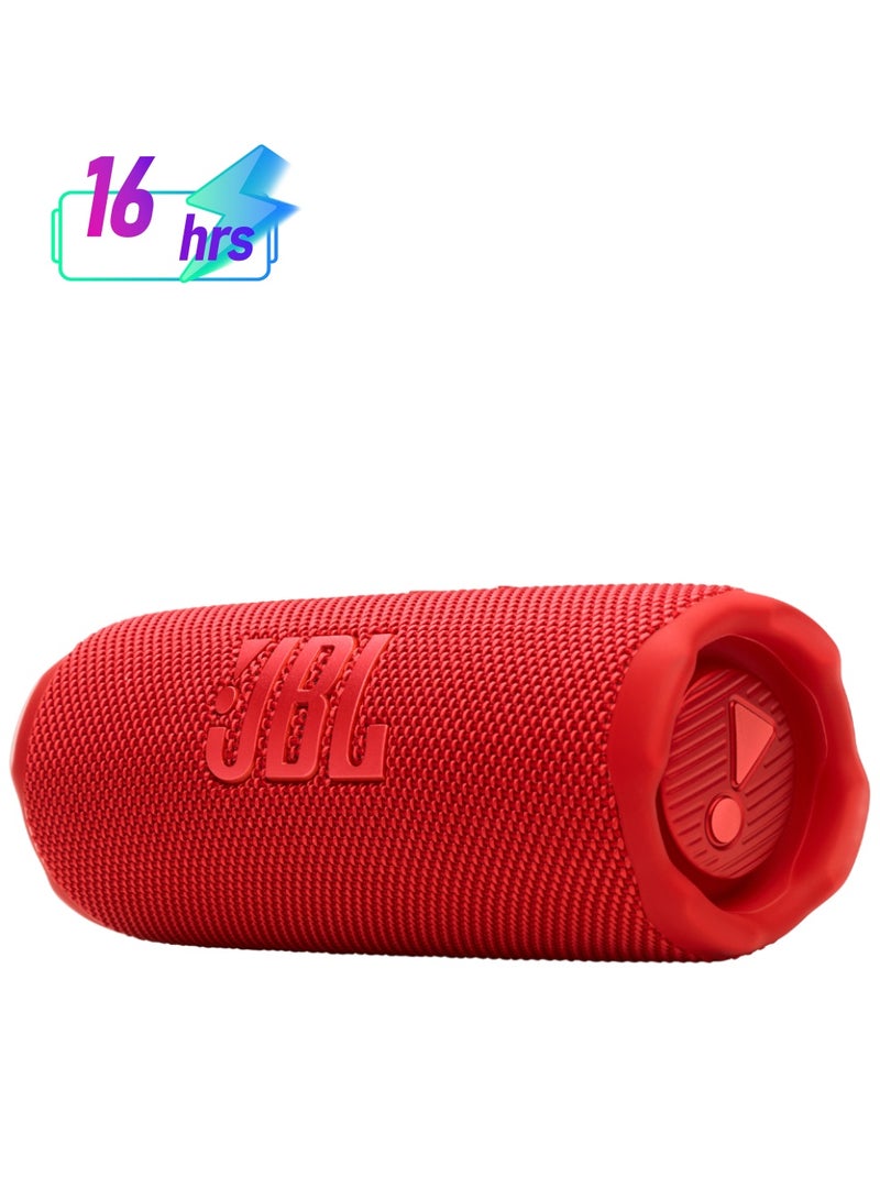 JBL Flip 7 - Pro Sound With Ai Sound Boost, Up To 16 Hours Of Playtime, Multi-Speaker Connection Via Auracast, And Waterproof, Dustproof, Drop-Proof Design For All Adventures Red - Image 1