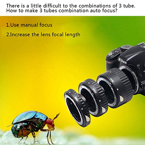 Mcoplus Extnp Auto Focus Macro Extension Tube Set (12mm 20mm 36mm) for Nikon AF AF-S DX FX SLR Cameras - Image 5
