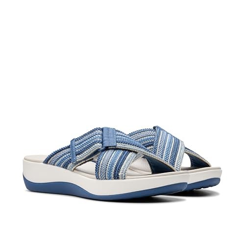clarks كلاركس صندل أرا ويف للنساء، بلو كومبي، 9 وييد - Image 5
