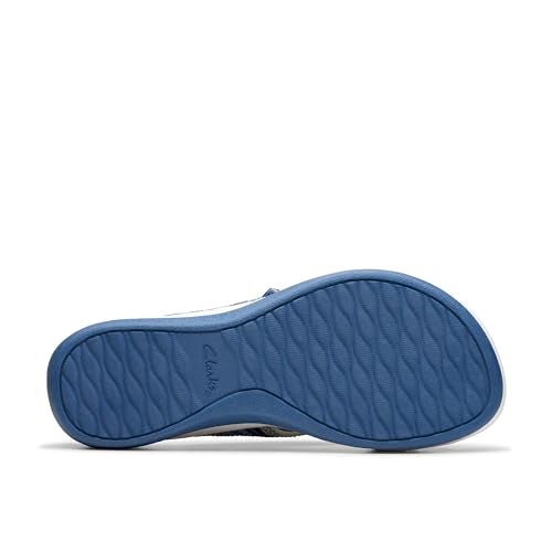 clarks كلاركس صندل أرا ويف للنساء، بلو كومبي، 9 وييد - Image 4