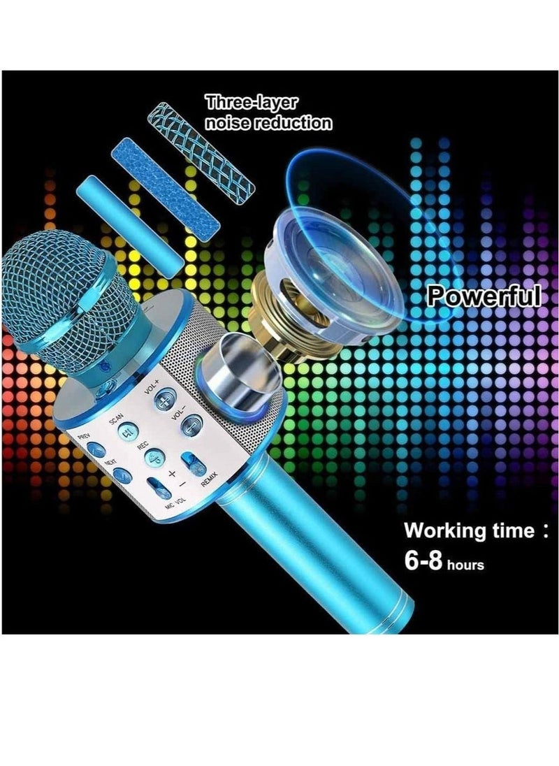 Bluetooth Microphone for kids Birthday Gift Toys for Age 3 4 5 6 7 8 9 10 Girls Boys Wireless Karaoke Mircrophone Little Kid Gifts Toy for Toddler Children - Image 2