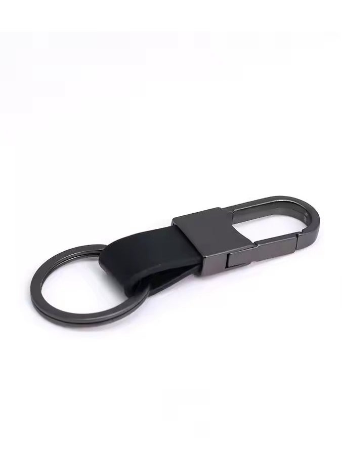Women Men Leather Keychains Metal Carabiner Holder Car Key Strap Waist Hanging Wallet Car Key Chains New