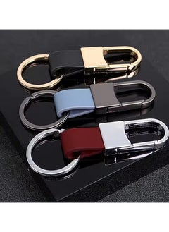 Goolsky Women Men Leather Keychains Metal Carabiner Holder Car Key Strap Waist Hanging Wallet Car Key Chains New  - Image 5