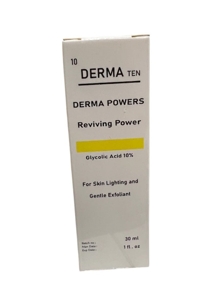 DERMA TEN Derma Ten Glycolic Acid 10% Serum Reviving Power  - Image 2