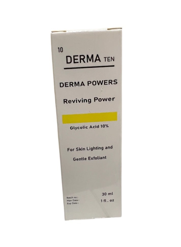 DERMA TEN Derma Ten Glycolic Acid 10% Serum Reviving Power (packaging May Vary) - Image 2