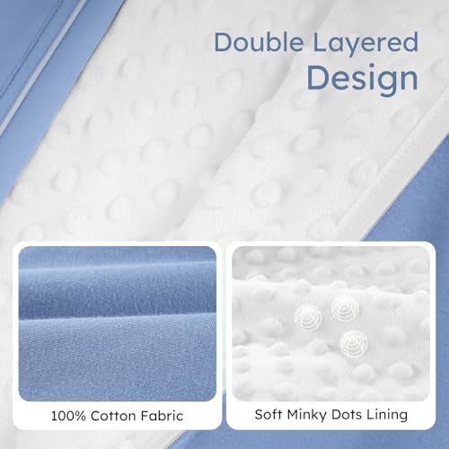 Yoofoss Baby Sleep Sack 18-24 Months with Plush Dots, 2 Pack TOG 1.5 Fleece Baby Wearable Blanket with 2-Way Zipper, Organic Cotton Fabric Toddler Sleeping Sack, (X-Large) - Image 3