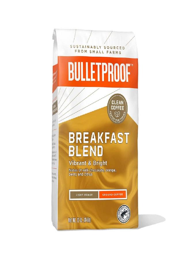 Bulletproof Breakfast Blend Light Roast Ground Coffee, 12 Ounces, 100% Arabica Coffee Sourced from Guatemala, Colombia & El Salvador - Image 1