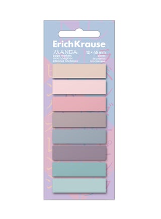 160-Sheet Plastic Page Markers 12x45mm Size Assorted Colours