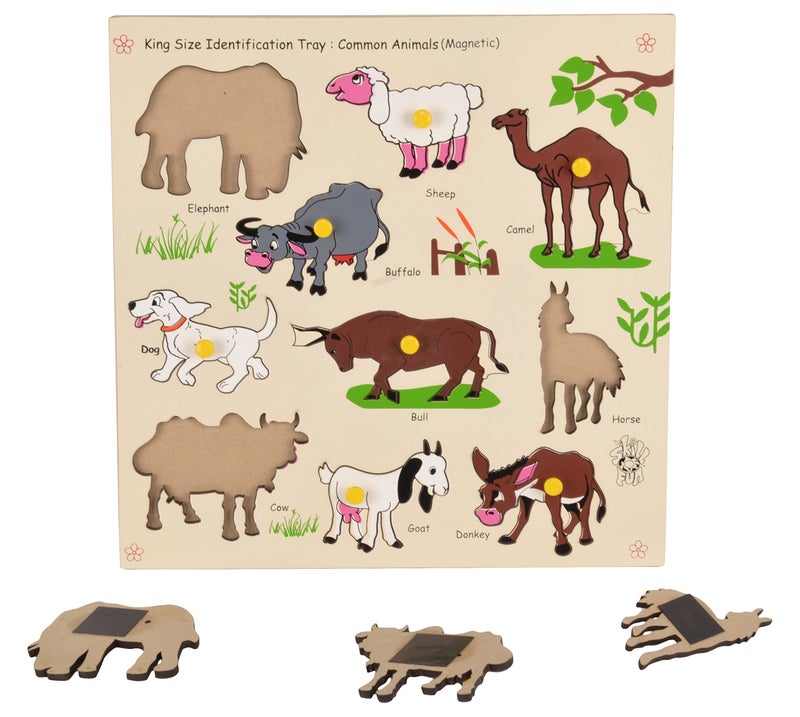 Skillofun Magnetic Kingsize ID - Common Animals, Multi Color - Image 3