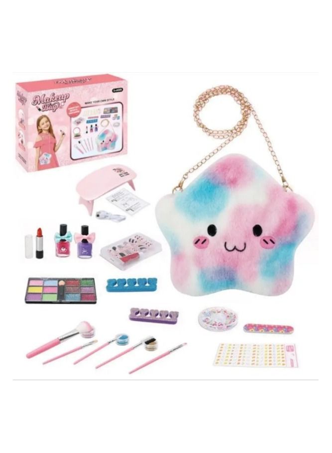 TIME Pretend Play Makeup Beauty Toys Set of Girls Cosmetics With a Handbag Art  - Image 1