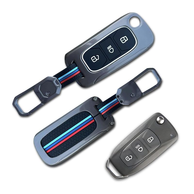NEODRIFT 'KeyShield' Car Key Cover for Tata Tiago (Shape 1, 03 Buttons) (Durable, Stylish, and 360° Protection) - Image 1