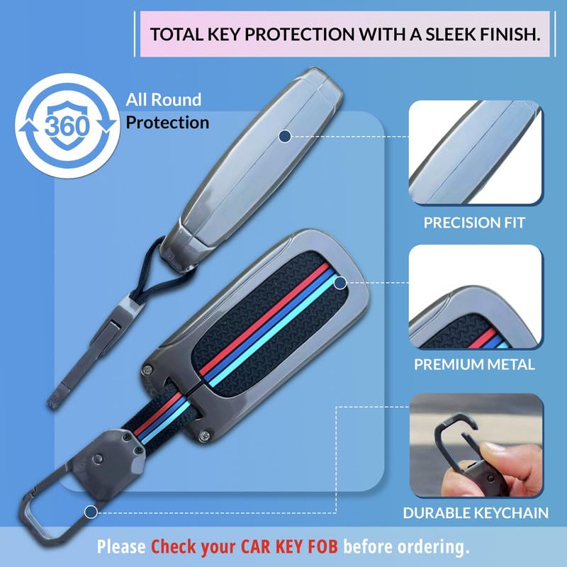 NEODRIFT 'KeyShield' Car Key Cover for Tata Tiago (Shape 1, 03 Buttons) (Durable, Stylish, and 360° Protection) - Image 2