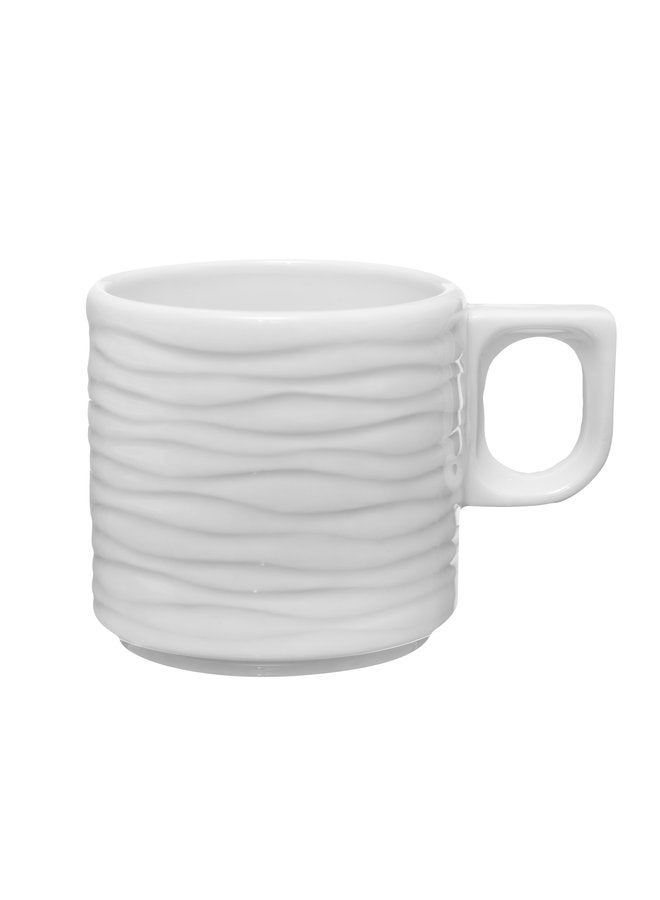 Kutahya Coffee Cup 100 ML & Saucer 12 CM Sea Wave Decorated - Image 4