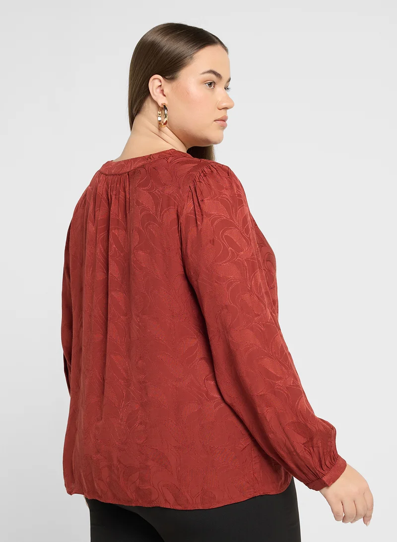 Vero Moda Curve Button detail Top