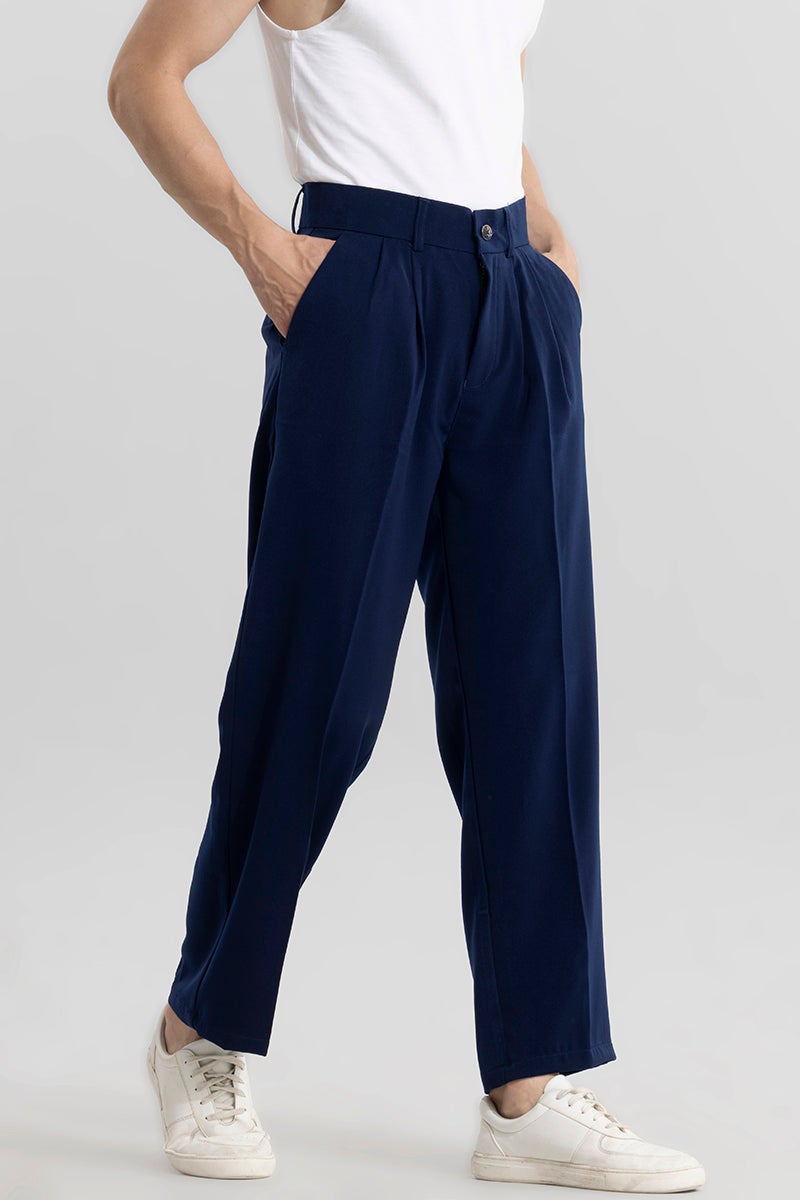 SNITCH Seoul Navy Korean Pant - Image 1
