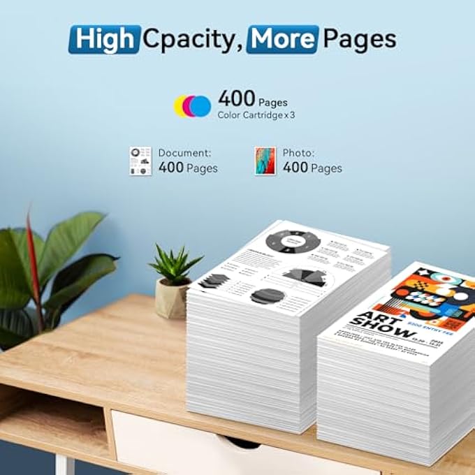 LC3013 INK CARTRIDGES(CYAN/MAGENTA/YELLOW) REPLACEMENT FOR BROTHER LC3013 LC3011 LC30133PKS INK COMPATIBLE WITH MFC-J497DW MFC-J491DW MFC-J895DW MFC-J690DW PRINTER, 3-PACK - Image 3