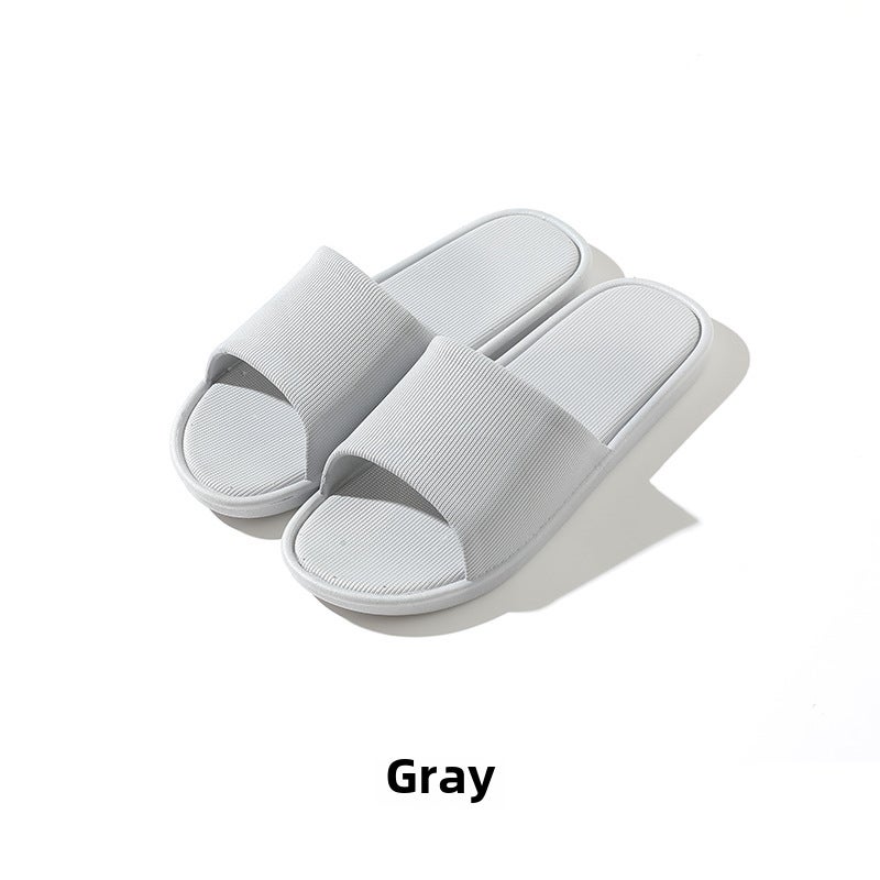 Unisex Indoor Slippers Non-Slip Soft Sole Shower Grey 