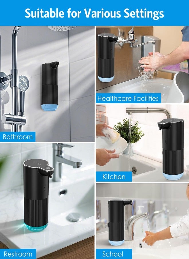Temracha Automatic Foaming Soap Dispenser, Temracha 11.8 oz Touchless Foam Hand Dish Soap Dispenser, 4-Level Adjustable, Wall Mounted, Rechargeable, for Bathroom, Kitchen, Office - Image 2