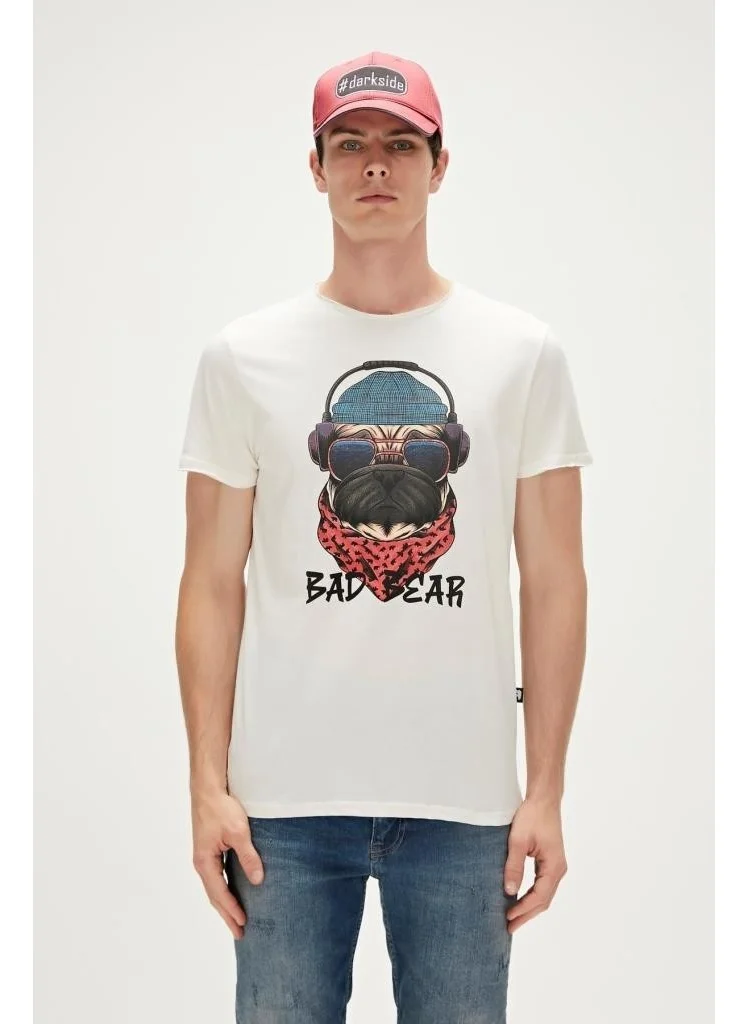 Bad Bear RECKLESS T-SHIRT CREAM Men's T-Shirt 23.01.07.010-C04