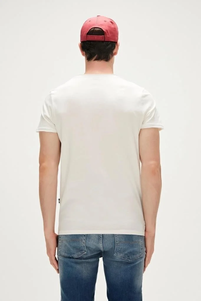 Bad Bear RECKLESS T-SHIRT CREAM Men's T-Shirt 23.01.07.010-C04