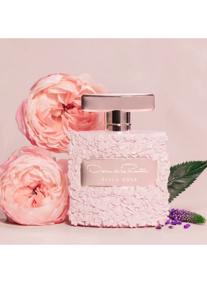 أوسكار دي لارنتا - عطر بيلا روزا أو دي بارفان للنساء 3.4 أونصة سائلة. أوز. - Image 1