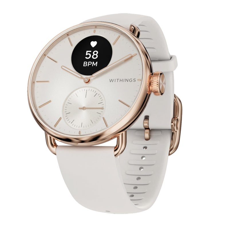 WITHINGS ScanWatch 2 Hybrid Smart Watch Heart Rate Monitoring Fitness Tracker Cycle Tracker Sleep Monitoring GPS Tracker 30Day Battery Life Android Apple Compatible HSAFSA - Image 2