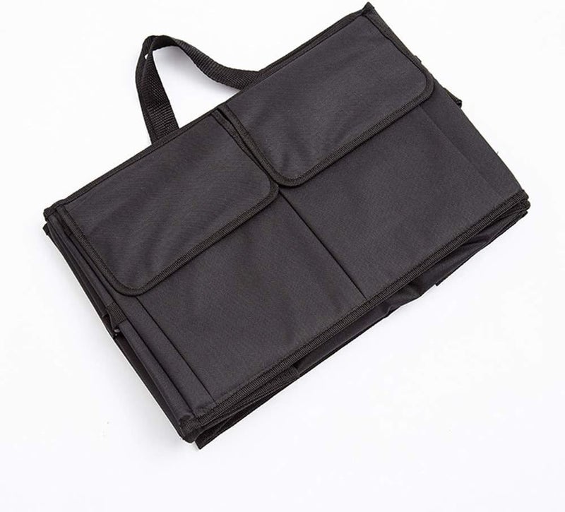FEELING MALL 8 Compartments Automotive Collapsible Car Boot Organiser Shopping Tidy box Car trunk organizer folding car bag Travel basket storage bags trunk bag with Carry Handles for Essentials Tools - Image 4