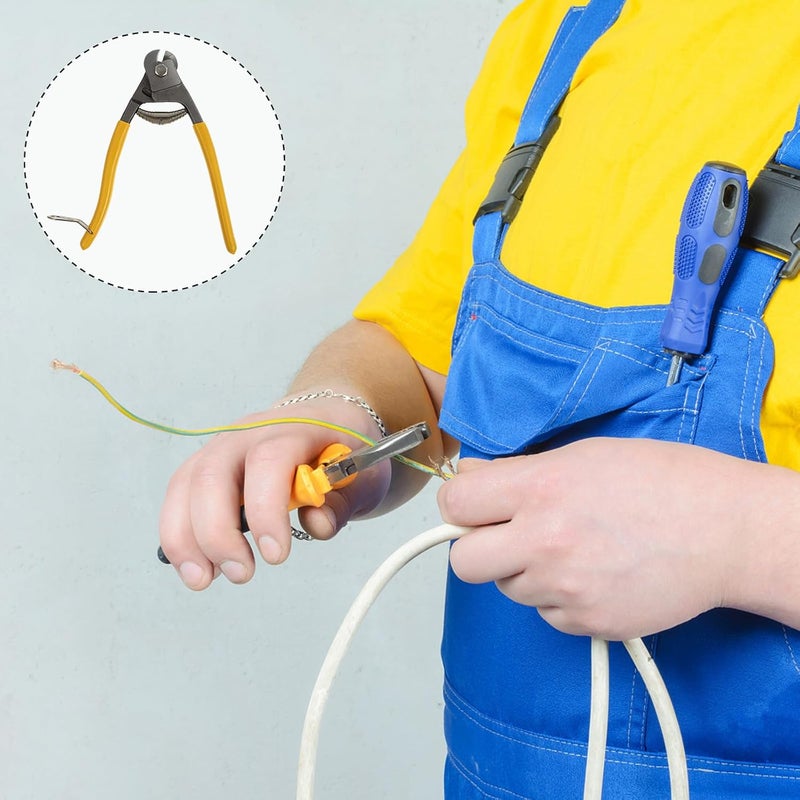 Kisangel Steel Cable Cutter Heavy Duty Wire Cutting Pliers Rustproof Hand Tool for PE and Iv Cables Telephone Lines Multi-purpose Cutting Parts - Image 3