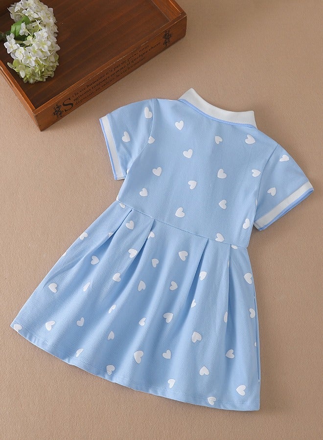 KUYEEBEAR Summer Short Sleeve Dresses For Baby Girls  - Image 2