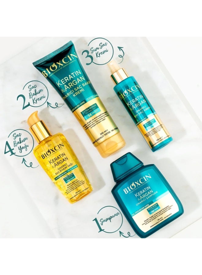 بيوكسين زيت بيوكسين كيراتين أرغان لإصلاح الشعر 150 مل للشعر التالف والباهت - Image 2