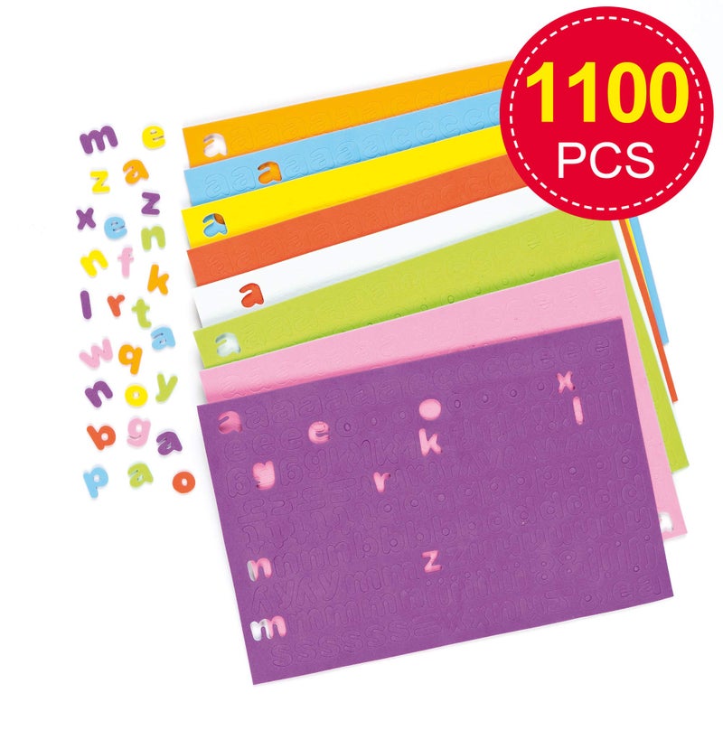 Baker Ross Self-Adhesive Foam Lower-Case Letters Alphabet Stickers Children's Craft Supplies 1100 (Per Pack) - Image 2